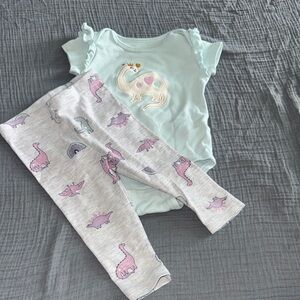 Dinosaur Baby Outfit Set